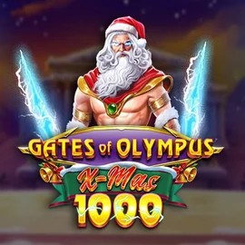 Gates of Olympus Xmas 1000 slot logo by Pragmatic Play at NeonVegas Casino