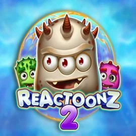 Slots logo of Reactoonz 2 from Play'n GO at NeonVegas Casino