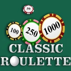 Roulette slot logo by OneTouch Games at NeonVegas Casino