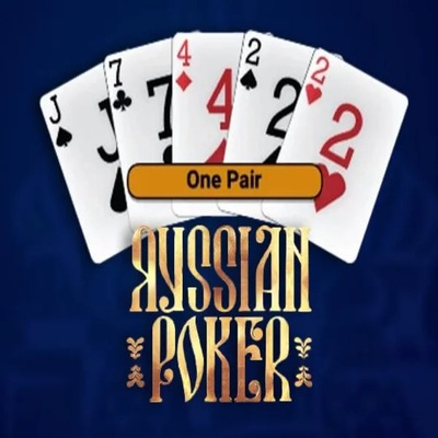 Russian Poker online game logo by OneTouch Games on neonvegascasino.com.pl